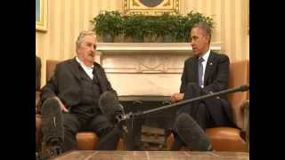 Encuentro entre Mujica y Obama [upl. by Hasin]