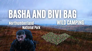 Bivi Bag And Basha Tarp WILD CAMPING In The Rain [upl. by Ekul]