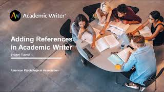 Using Academic Writer Reference Forms [upl. by Anatnom]