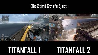 Titanfall 1 vs Titanfall 2 Strafe Eject Comparison [upl. by Adiv237]