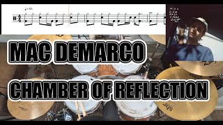 Mac DeMarco  Chamber Of Reflection  Drum Cover With SHEET MUSIC [upl. by Nwahsor542]