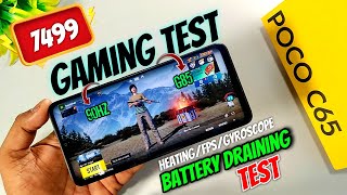 POCO C65 PUBG BGMI Gaming amp Battery Draining Test  Best Gaming Mobile Just 7499 Only 🔥 [upl. by Atnomed]