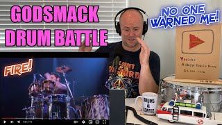 Drum Teacher Reacts Godsmack Drum Battle  SULLY ERNA vs SHANNON LARKIN  Batalla De Los Tambores [upl. by Sherborne]