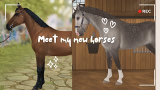 Meet my new horses  Star stable online rrp [upl. by Yetsirhc963]