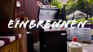 Gasgrill Enders Boston Pro 3 R Turbo Teil 2  Einbrennen  byJens [upl. by Retrop]