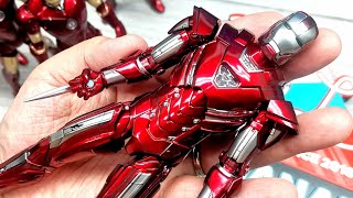 ZD Toys Iron Man Mark 33 Silver Centurion 110 scale action figure Marvel Unboxing and review [upl. by Verlee]