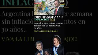 PRIMERA SEMANA 0 inflación argentina javiermilei [upl. by Jurdi12]