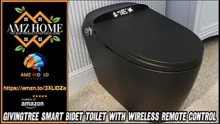 Describing GIVINGTREE Smart Bidet Toilet with Wireless Remote Control Amazon [upl. by Oirasec]