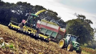 Best Sound Ever   John Deere 6850 At Work  Ensilage Mais 2013 [upl. by Rovelli]