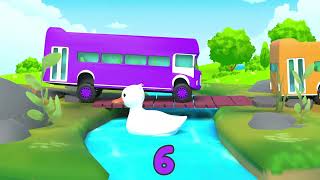 Ten Little Buses  110 Counting  Fun Learning  Pilli Go  Nursery Rhymes amp Kids Songs [upl. by Duane]