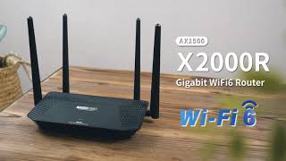 TOTOLINK X2000R AX1500 WiFi6 Dual Band Gigabit Router [upl. by Missy970]