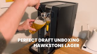 Perfect Draft Unboxing amp First Pint of Hawkstone Lager [upl. by Asyle]