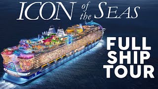 ICON OF THE SEAS FULL WALKTHROUGH TOUR OF THE WORLDS LARGEST CRUISE SHIP  ROYAL CARIBBEAN [upl. by Attwood969]