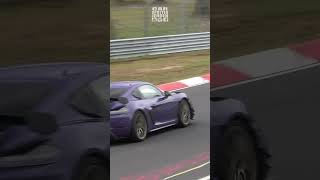 2024 Porsche Cayman 718 GT4 RS MR Manthey Racing at the Nurburgring  Loud exhaust [upl. by Iaverne959]