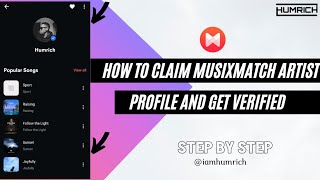 How To Claim Musixmatch Artist Profile And Get Verified [upl. by Alihet]