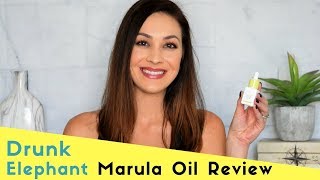 Drunk Elephant Virgin Marula Luxury Facial Oil Review [upl. by Thom365]