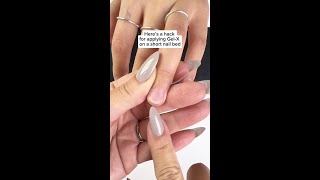 How to apply GelX on a short nail bed [upl. by Marge]