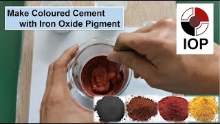 How to Make Color Concrete  Color Cement Coloured Cement with Iron Oxide PigmentConcrete Colorant [upl. by Cogswell]