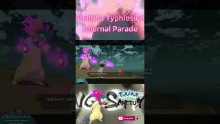 Shiny Alpha Hisuian Typhlosion Signature Move Infernal Parade in Pokemon Legends Arceus [upl. by Nnaylrebmik]