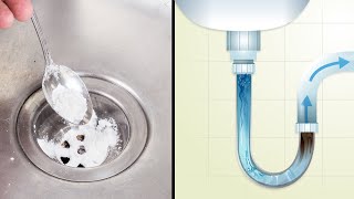 8 Fast and And Easy Ways To Unclog Drains Naturally [upl. by Zoara]