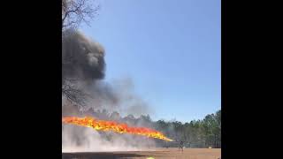 shorts Korean War Era Flame Thrower Demonstration… Battle of Aiken event… [upl. by Greggs]