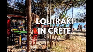 Loutraki beach in Crete Greece 2021 wonderful [upl. by Kcyrred996]