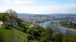 Blick über Koblenz von Ehrenbreitstein [upl. by Sualohcin]