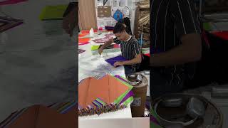 Kite making speed kite funk kiteflying kitemaking kitefestival trending [upl. by Kciwdahc819]