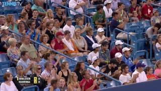 Donaldson Stands And Delivers Against Wawrinka In Cincy 2016 [upl. by Yelnoc]