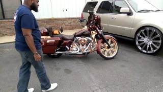 Candy Brandywine Custom Harley Davidson Bagger with Rose Gold Part 2 [upl. by Lebasi]