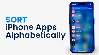 How to Sort iPhone Apps Alphabetically [upl. by Remle390]
