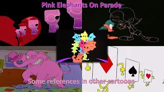 Pink Elephants On Parade · Some references in other cartoons [upl. by Rothberg887]