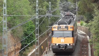 Trenes Renfe cercaníasrodalies por La Garriga s447 y 465 vol 5 [upl. by Garret]