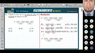 SEMANA 03 RAZONAMIENTO INDUCTIVO DEDUCTIVO CPU UNASAM 2023 PROFESOR ERIK ESPINOZA [upl. by Joktan]