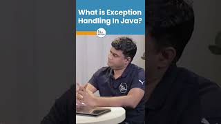 What is Exception Handling in Java  Java Interview Questions  shorts kiransir java [upl. by Asle]