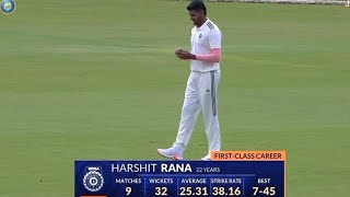 Harshit Rana Best Bowling Spell  Duleep Trophy 2024 [upl. by Skillern710]