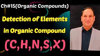 Ch15  Organic Compounds Detection of elements in organic compounds Class 12 [upl. by Wales856]