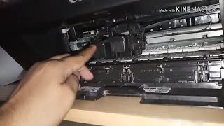 how to replacechangeopen ink cartridge in CANON PIXMA E470 [upl. by Eillib805]