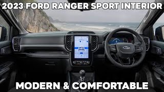 2023 Ford Ranger Sport Interior Review [upl. by Giulia]