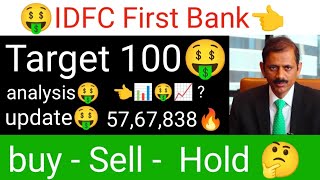 IDFC First Bank share latest update IDFC First Bank fundamental update analysis Target 🤑 today Q1 [upl. by Ayotnahs]