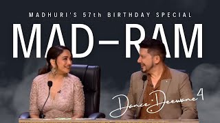 Madhuri Dixit  Birthday on Dance Deewane s4 with Dr Nene [upl. by Enerahs]