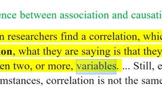 What is the difference between association and causation [upl. by Derril]