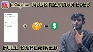 😎Instagram monetization explained in Tamil🙂 2023  Thamus info [upl. by Cooe]