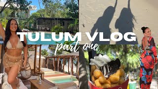 TULUM VLOG PART ONE beach clubs nights out the best things to see do  eat in Tulum [upl. by Mcdonald]