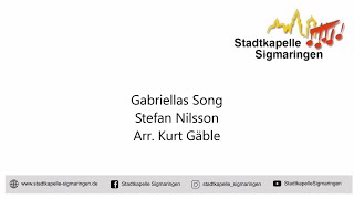 Gabriellas Song Stefan Nielsson arr Kurt Gäble  Stadtkapelle Sigmaringen [upl. by Saxe440]