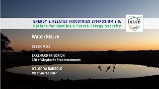 FDN Energy Symposium Part 14 ReLive Ekkehard Friedrich  Iyaloo Ya Nangolo [upl. by Nylirrej]