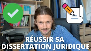 Comment réussir sa dissertation juridique en 3 heures  La méthode efficace [upl. by Verla]