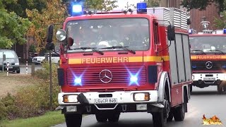 SCHWERER VERKEHRSUNFALL MIT REISEBUS  Großübung Feuerwehr Lüneburg Mitte  Süd  SEG DRK [upl. by Saideman]