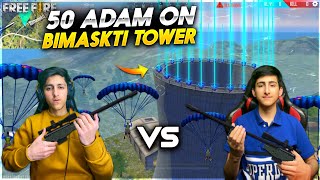 Free Fire Only Bimaskti tower challenge With My Brother Slap Challenge Crying 😭  Garena free fire [upl. by Viradis]