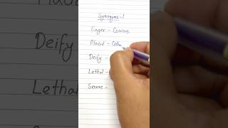 Important Synonyms  Part1  English Grammar [upl. by Alleunamme]